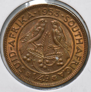 South Africa 1953 1/4 Penny  191857 combine shipping