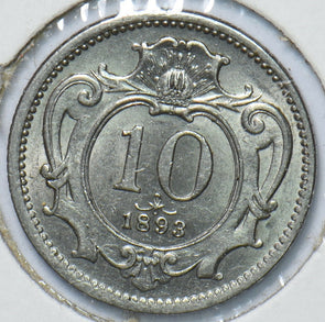 Austria 1893 10 Heller Eagle animal 193453 combine shipping