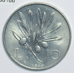 Italy 1949 10 Lire 198166 combine shipping