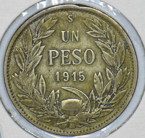 Chile 1915 Peso Vulture animal 291169 combine shipping