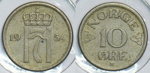 Norway 1954 10 Ore 904824 combine shipping