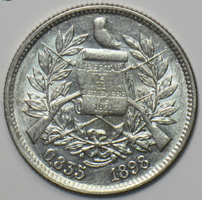 Guatemala 1898 KM 167 2 Reales Quetzal animal 490918 combine shipping