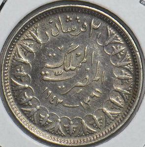 Egypt 1942 AH 1361 2 Piastres 296627 combine shipping