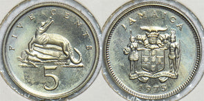 Jamaica 1975 5 Cents Crocodile animal 904676 combine shipping