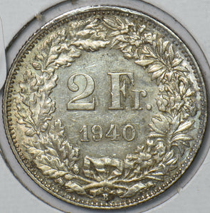 Switzerland 1940 2 Francs 194267 combine shipping