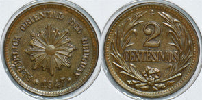 Uruguay 1947 2 Centesimos 299030 combine shipping