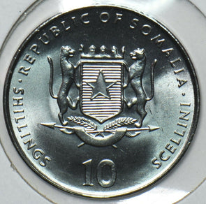 Somalia 2000 10 Shillings Snake animal Asian Astrology Series 190687 combine shi