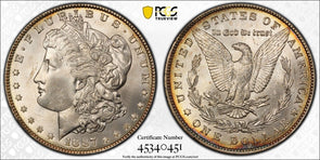 1887 Morgan Dollar Silver PCGS MS65 PC1527