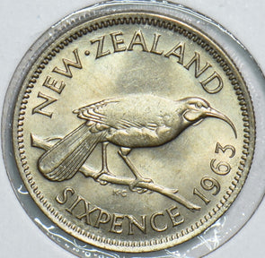New Zealand 1963 6 Pence Bird 198283 combine shipping