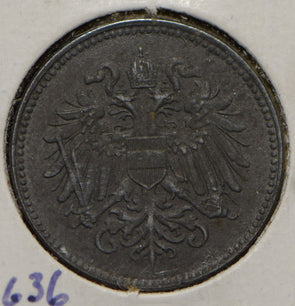 Austria 1918 20 Heller Eagle animal  901179 combine shipping