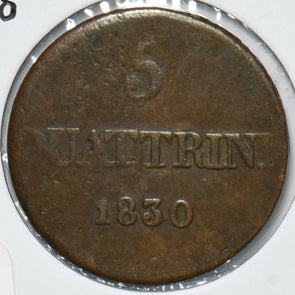 Italy 1830 5 Quattrini 292645 combine shipping