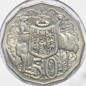 Australia 1969 Queen Elizabeth II 50 Cents Kangaroo animal Ostrich Austraila Coa