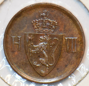 Norway 1906 Ore Lion animal N0215 combine shipping