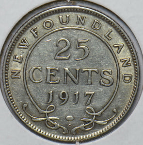 Canada 1917 25 Cents Newfoundland 150739 combine shipping