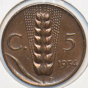 Italy 1934 5 Centesimi 295933 combine shipping