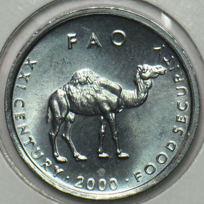 Somalia 2000 10 Shillings Camel animal BU FAO 190667 combine shipping