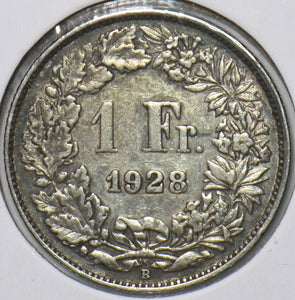 Switzerland 1928 B Franc 150833 combine shipping