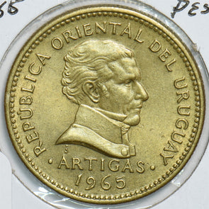 Uruguay 1965 10 Pesos 240985 combine shipping