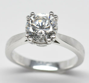 14K Gold Ring Setting 4.63g Size 6 (simulated main stone) RG0201