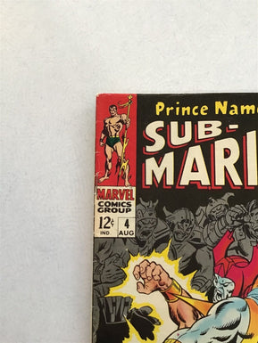 Marvel comics Prince Namor The Sub Mariner issue #4 Aug 1968 Nice lightly Used c