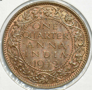 India British 1942 1/4 Anna 0 197796 combine shipping