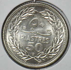 Lebanon 1952 50 Piastres 295493 combine shipping