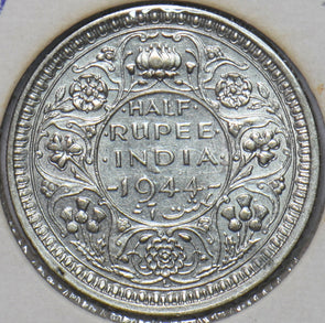 British India 1944 1/2 Rupee 194492 combine shipping