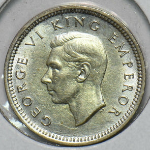 New Zealand 1942 3 Pence N0224 combine shipping