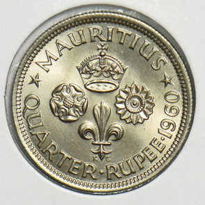 Mauritius 1960 1/4 Rupee 298433 combine shipping