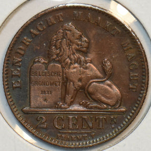 Belgium 1912 2 Centimes Lion animal 152025 combine shipping