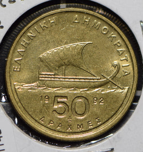 Greece 1992 50 Drachmes  191148 combine shipping