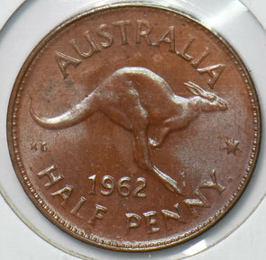 Australia 1962 Queen Elizabeth II Half Penny Kangaroo animal 292862 combine shi