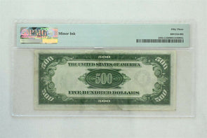 FRN 1934 A $500 Dollars PMG AUNC 53 Fr#2202-L. San Francisco Julian Morgenth