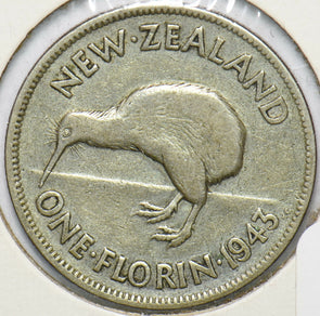 New Zealand 1943 Florin Kiwi animal George VI 902033 combine shipping