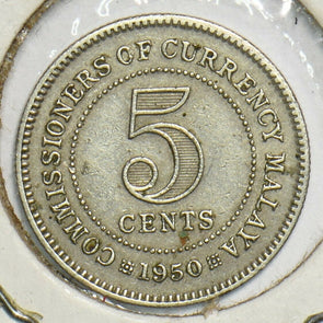 Malaya 1940 5 Cents 153352 combine shipping