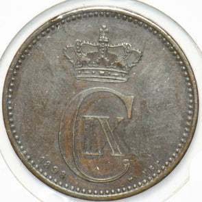 Denmark 1898 5 Ore Dolphin animal 293242 combine shipping