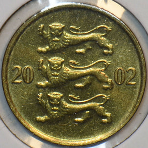 Estonia 2002 10 Senti Lion animal 903614 combine shipping