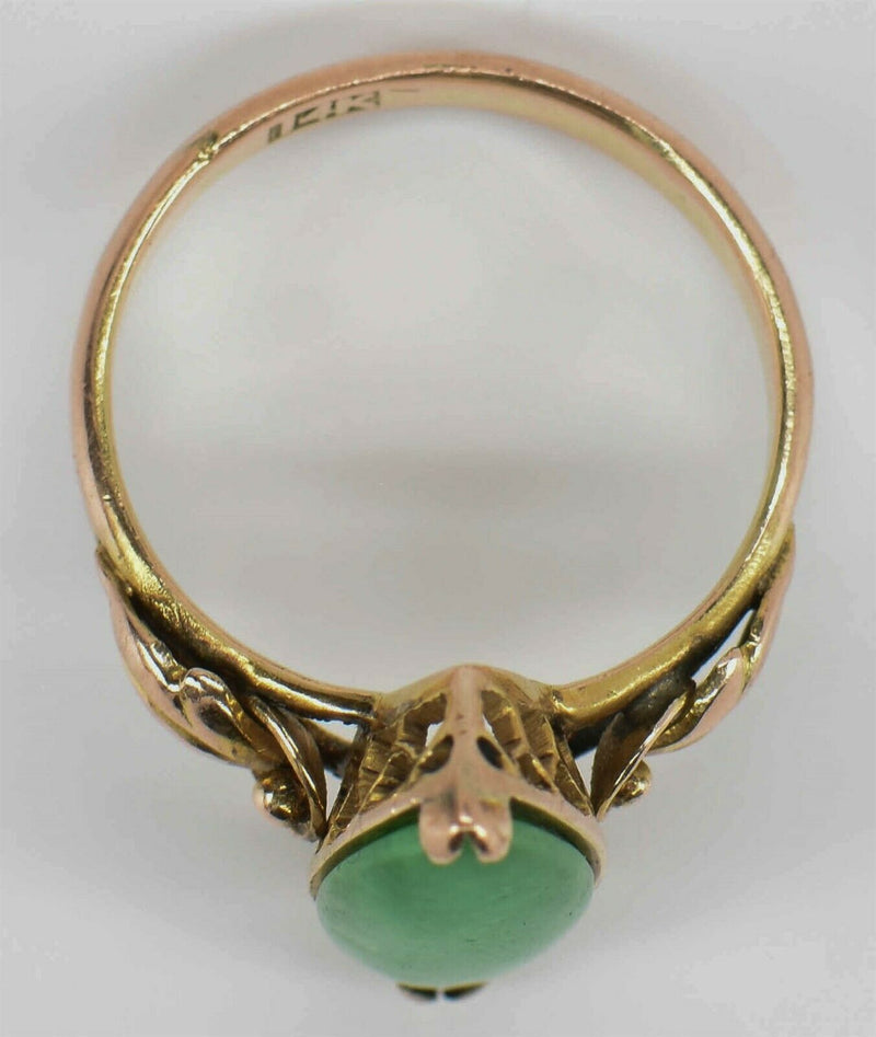 14k Gold Jadeite Ring RG0031