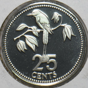 Belize 1979 FM(P) 25 Cents Blue Crowned Motmot animal Proof 192823 combine shipp
