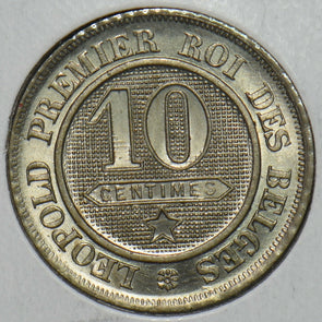 Belgium 1862 10 Centimes Lion animal 491198 combine shipping
