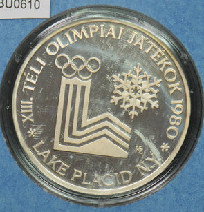 Hungary 1980 200 Forint Proof Lake Placid winter olympics. In original Govt hold