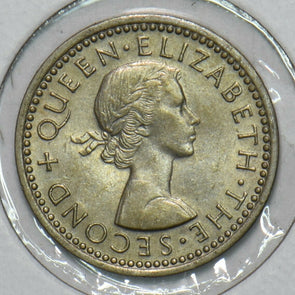 New Zealand 1956 3 Pence N0227 combine shipping
