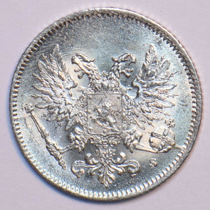 Finland 1917 25 Pennia Eagle animal 294565 combine shipping