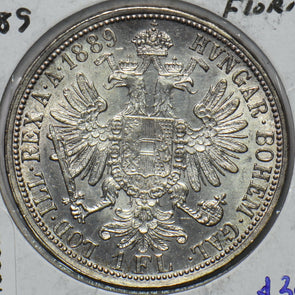 Austria 1889 Florin Eagle animal 490924 combine shipping