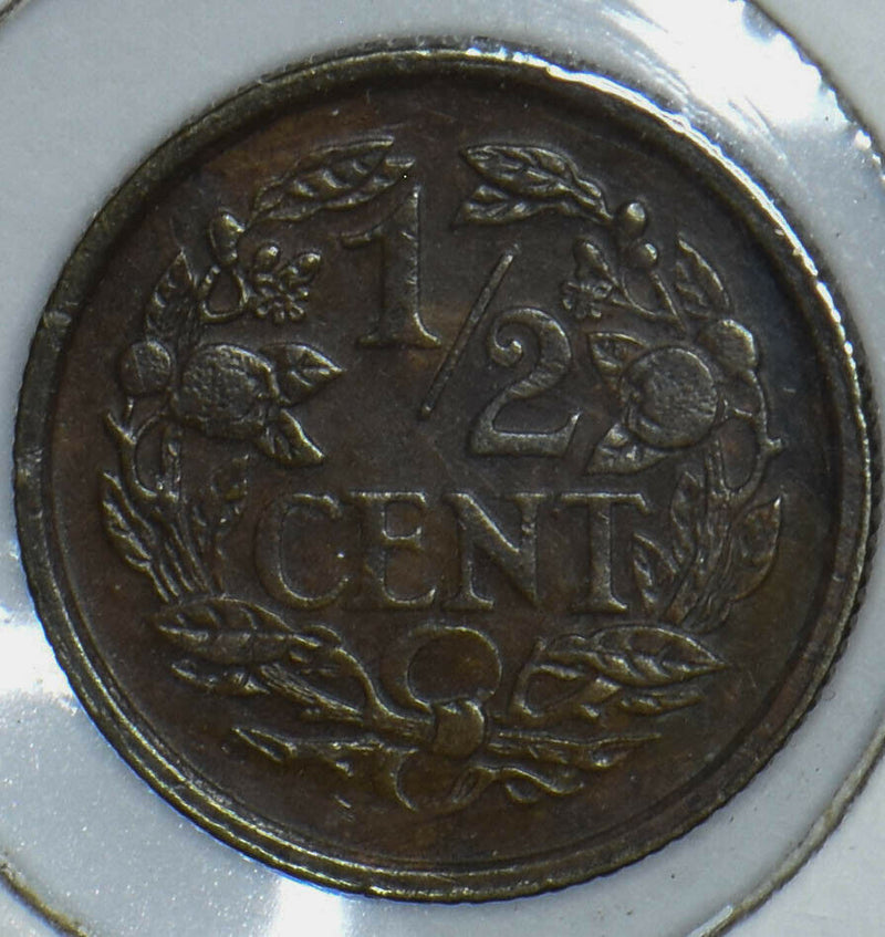 Netherlands 1909 1/2 Cent Lion animal 190731 combine shipping