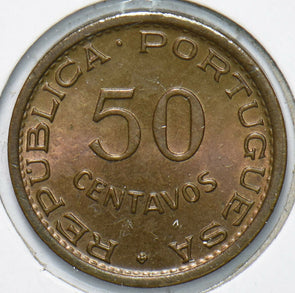 Portugal 1961 Angola 50 Centavos Elephant animal Horse 192533 combine shipping