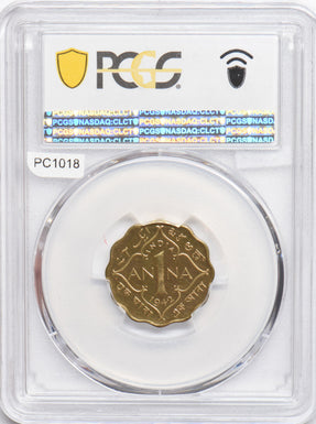India British 1942 C Anna PCGS PR63 Restrike Proof SW-9.166 PC1018 combine shipp