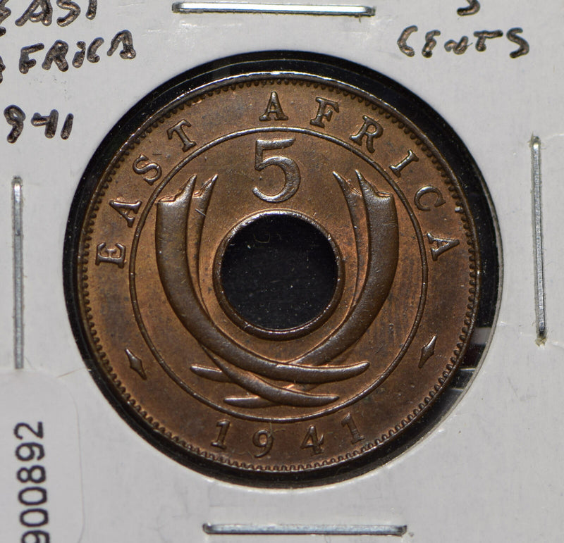 East Africa 1941 5 Cents  900892 combine shipping