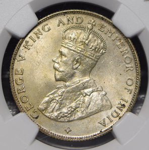 Straits Settlements 1921 50 Cents NGC MS64 NG0906 combine shipping