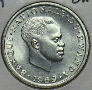 Rwanda 1969 Franc BU 297404 combine shipping